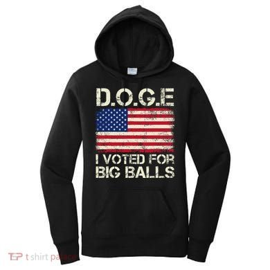 I Voted For Big Balls Doge Women's Hoodie