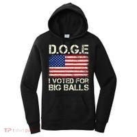 I Voted For Big Balls Doge Women's Hoodie thumb 0