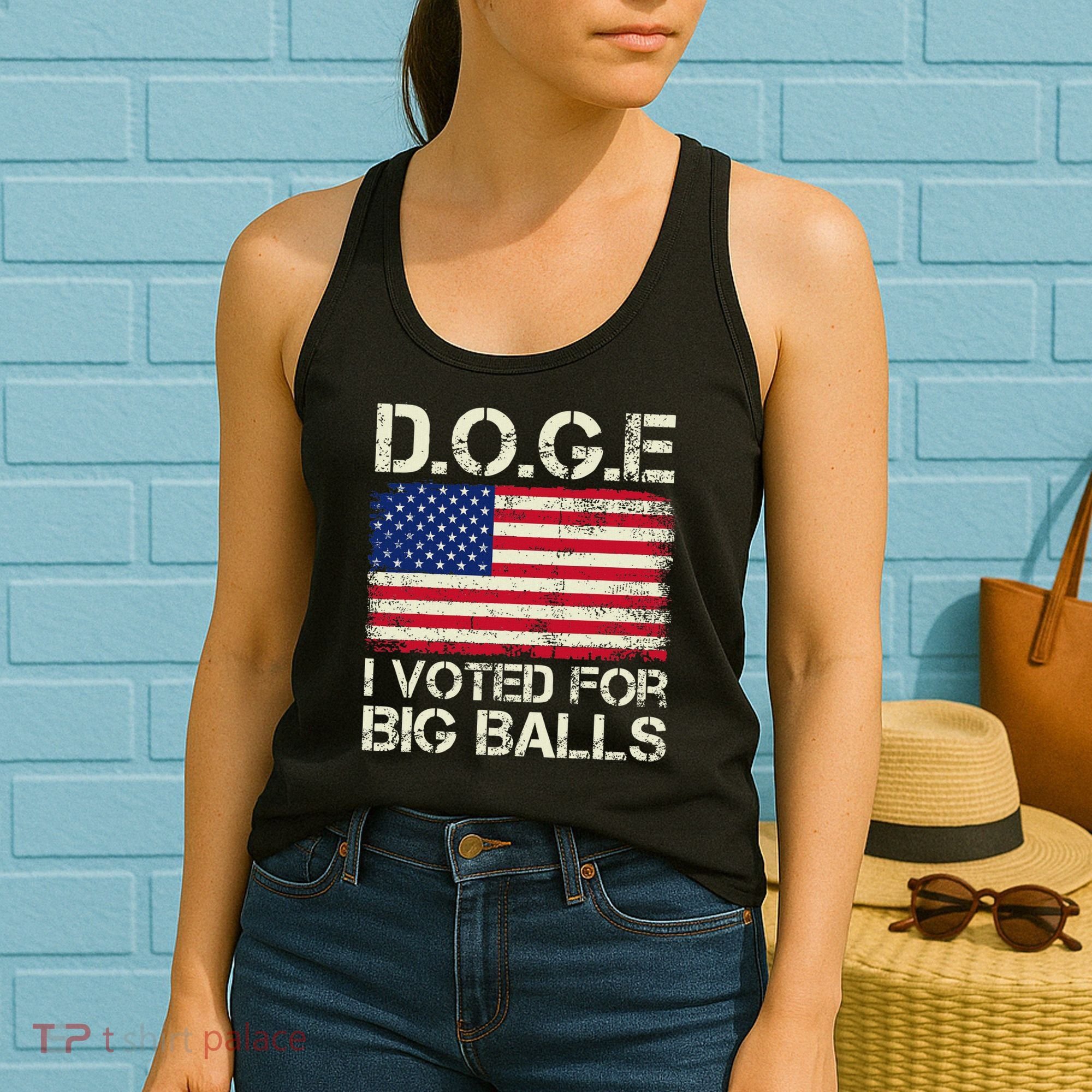 I Voted For Big Balls Doge Women's Tank Top