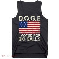 I Voted For Big Balls Doge Tank Top thumb 0