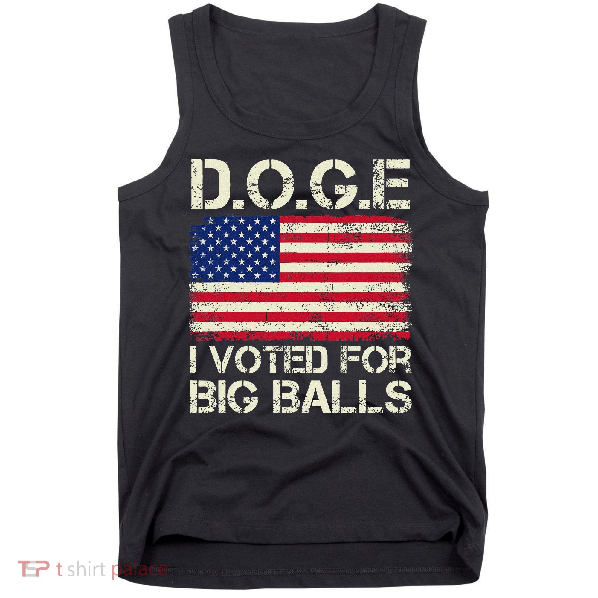 I Voted For Big Balls Doge Tank Top