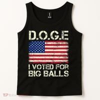 I Voted For Big Balls Doge Tank Top thumb 2