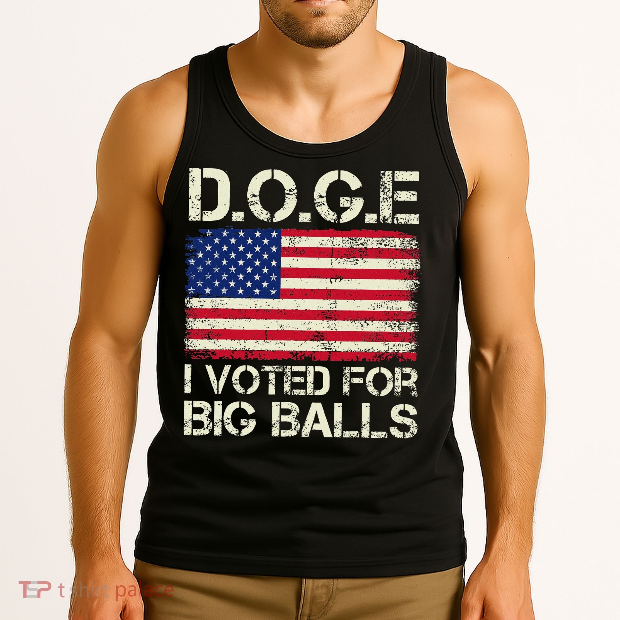 I Voted For Big Balls Doge Tank Top