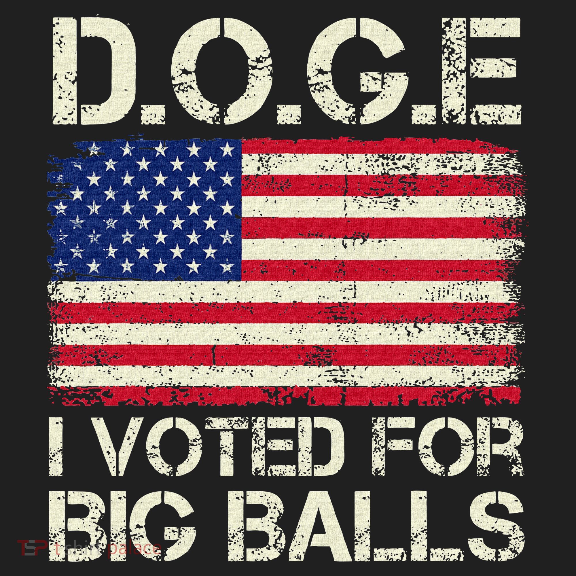 I Voted For Big Balls Doge Golf Towel