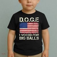 I Voted For Big Balls Doge Toddler T-Shirt thumb 2