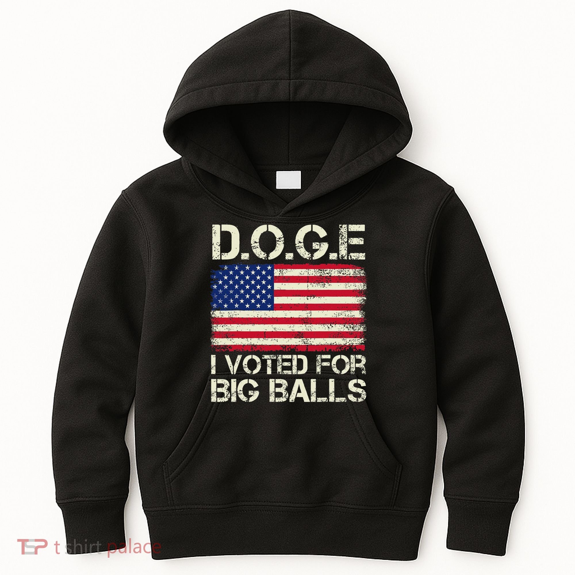 I Voted For Big Balls Doge Kids Hoodie