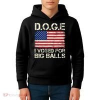 I Voted For Big Balls Doge Kids Hoodie thumb 4