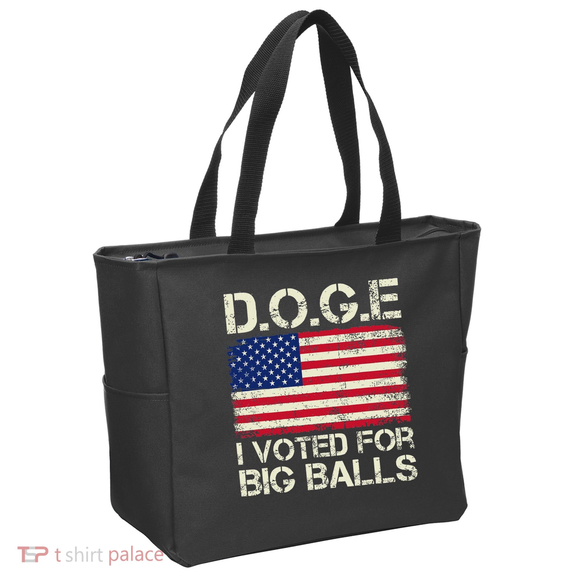I Voted For Big Balls Doge Tote Bag
