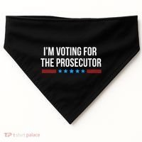 I’M Voting For The Prosecutor USA-Made Doggie Bandana thumb 0