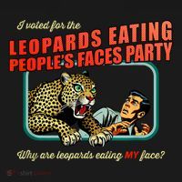 I Voted For The Leopards Eating PeopleS Faces Party Backpack thumb 2