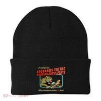 I Voted For The Leopards Eating PeopleS Faces Party Beanie thumb 0