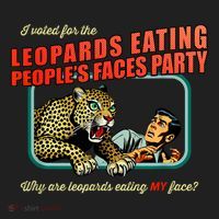 I Voted For The Leopards Eating PeopleS Faces Party Hat thumb 2