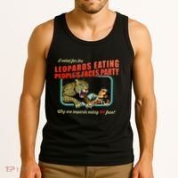 I Voted For The Leopards Eating PeopleS Faces Party Tank Top thumb 3