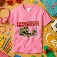 I Voted For The Leopards Eating PeopleS Faces Party Kids T-Shirt thumb 3
