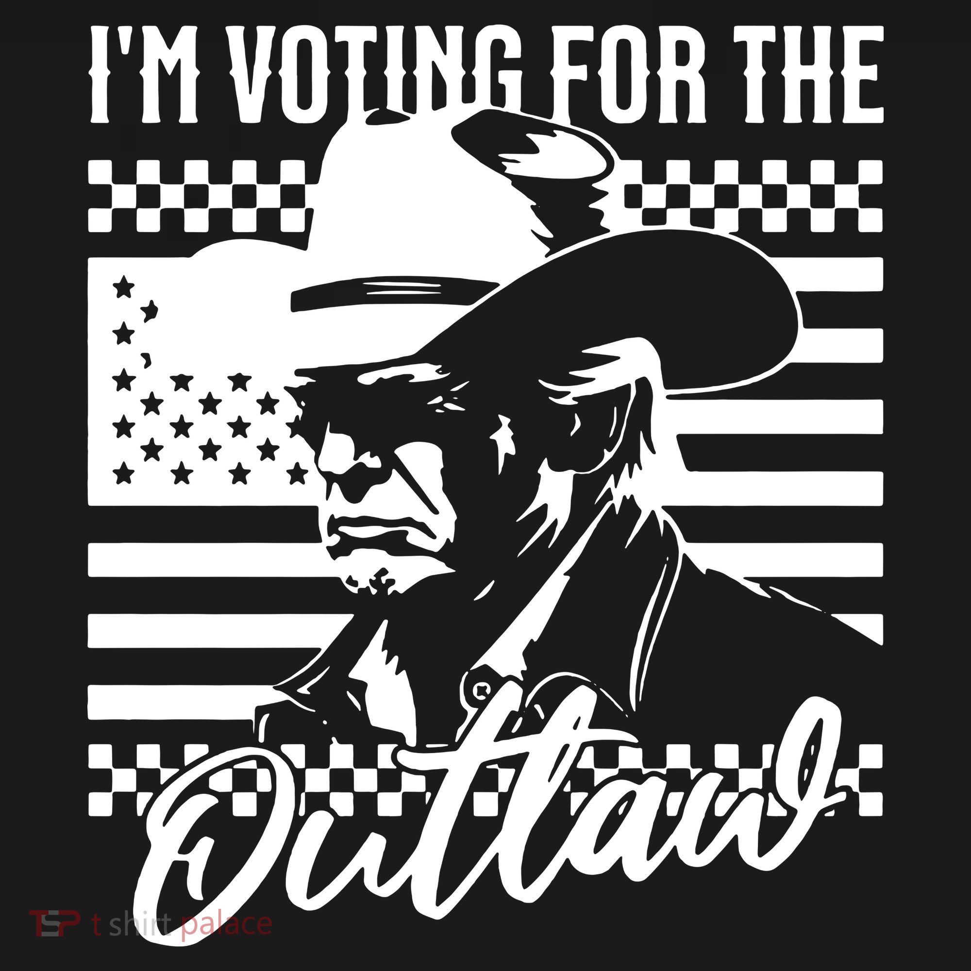 IM Voting For The Outlaw President Trump Western Trump Cowboy T-Shirt