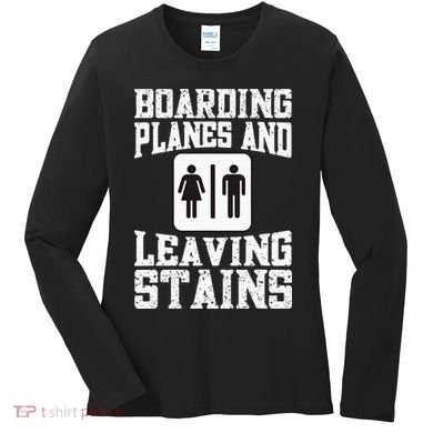 Inappropriate Vacation Forfeit Embarrassing Airport Women's Long Sleeve Shirt