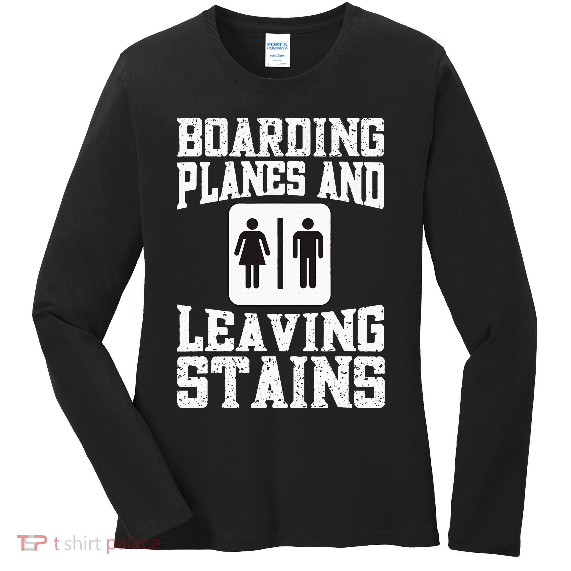 Inappropriate Vacation Forfeit Embarrassing Airport Women's Long Sleeve Shirt