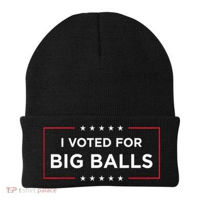 I Voted For Big Balls Doge D.O.G.E Funny Beanie
