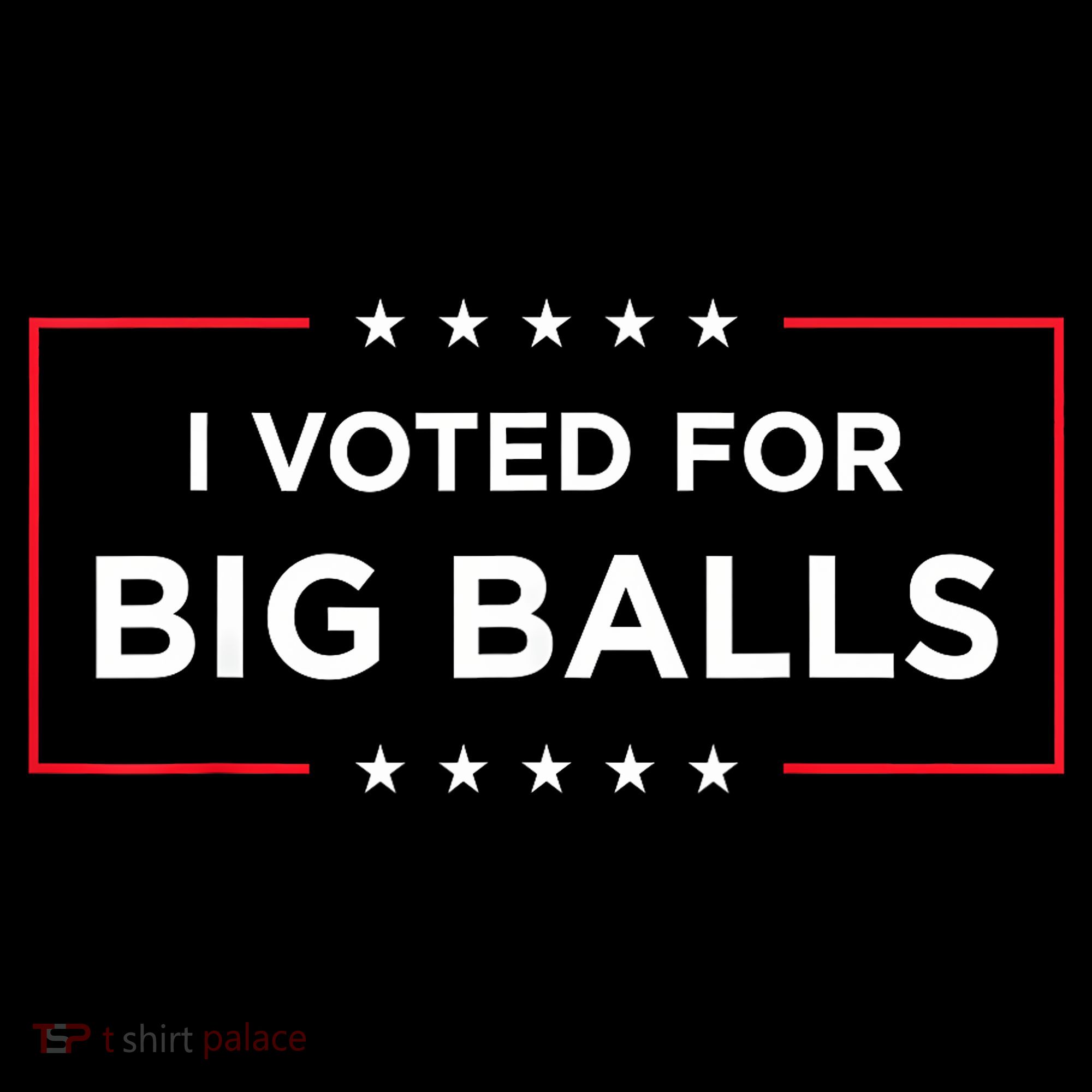 I Voted For Big Balls Doge D.O.G.E Funny Women's Hoodie
