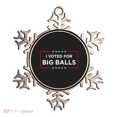 I Voted For Big Balls Doge D.O.G.E Funny Ornament