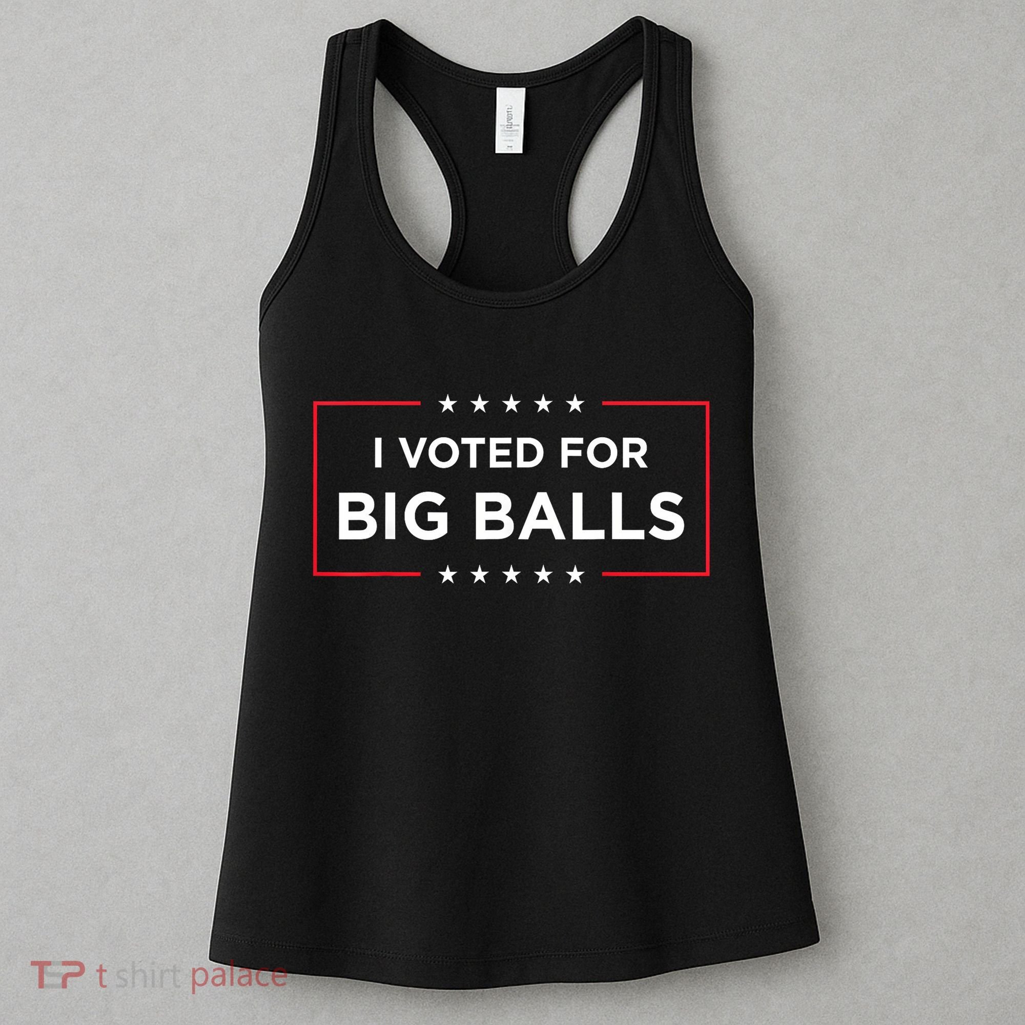 I Voted For Big Balls Doge D.O.G.E Funny Women's Tank Top