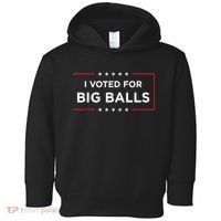 I Voted For Big Balls Doge D.O.G.E Funny Toddler Hoodie thumb 0