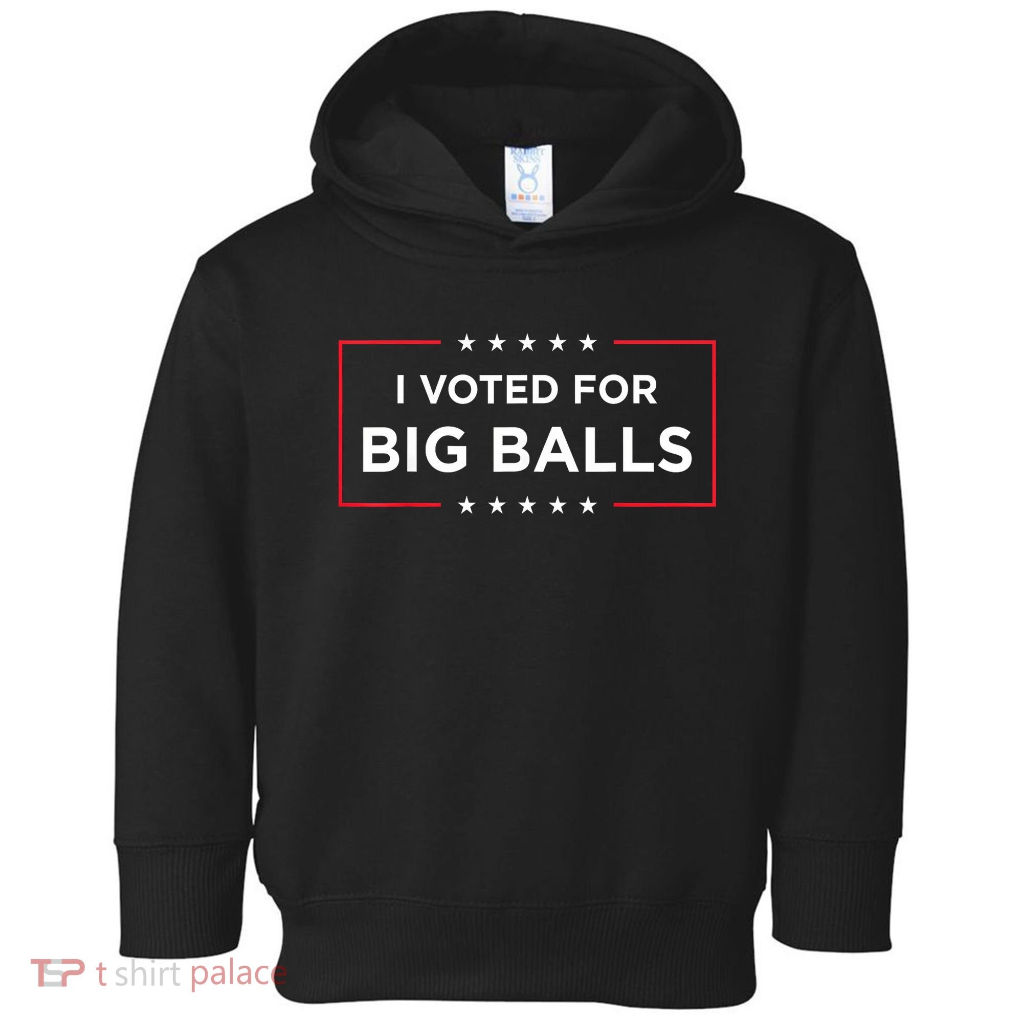 I Voted For Big Balls Doge D.O.G.E Funny Toddler Hoodie