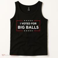 I Voted For Big Balls Doge D.O.G.E Funny Tank Top thumb 2