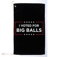 I Voted For Big Balls Doge D.O.G.E Funny Golf Towel thumb 0