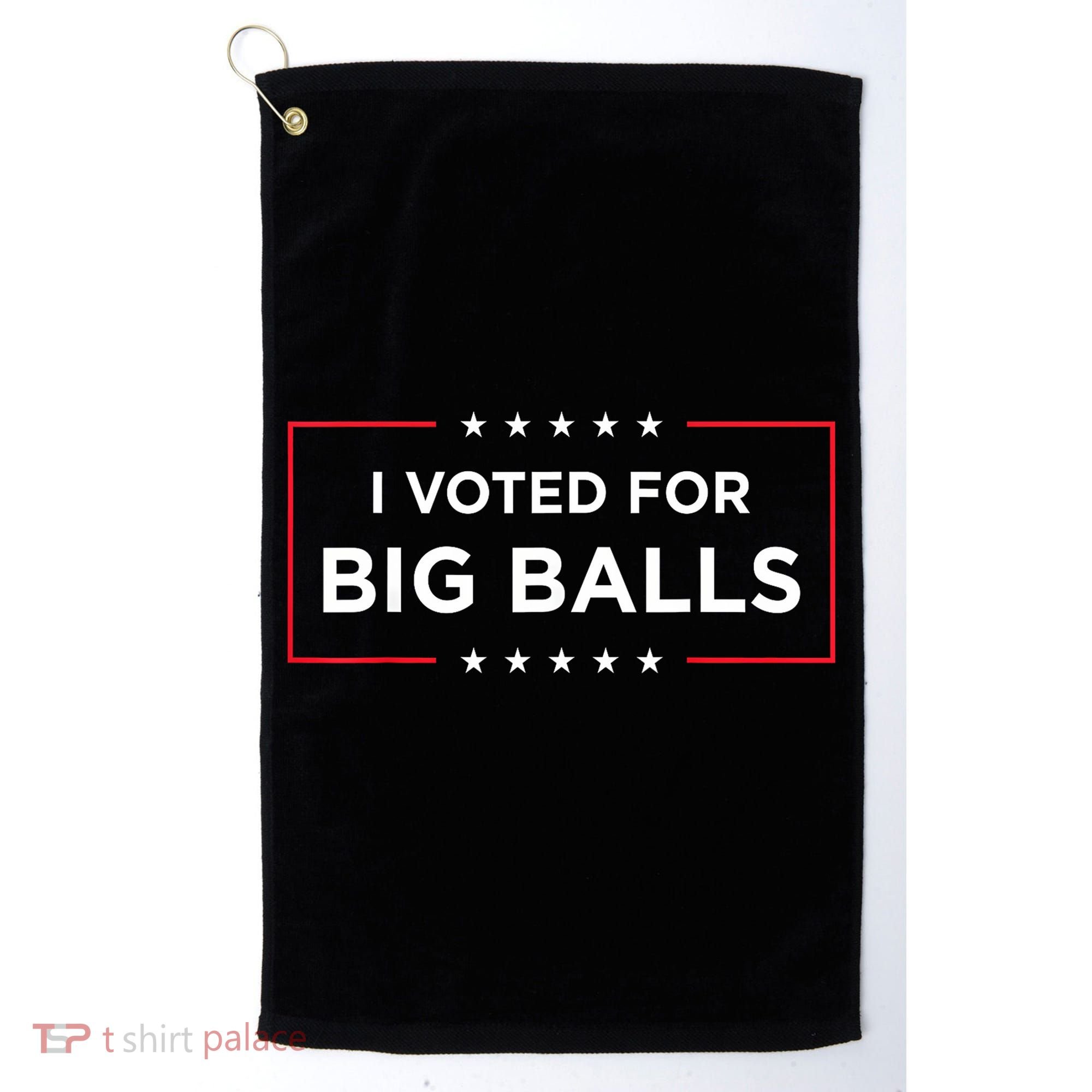 I Voted For Big Balls Doge D.O.G.E Funny Golf Towel