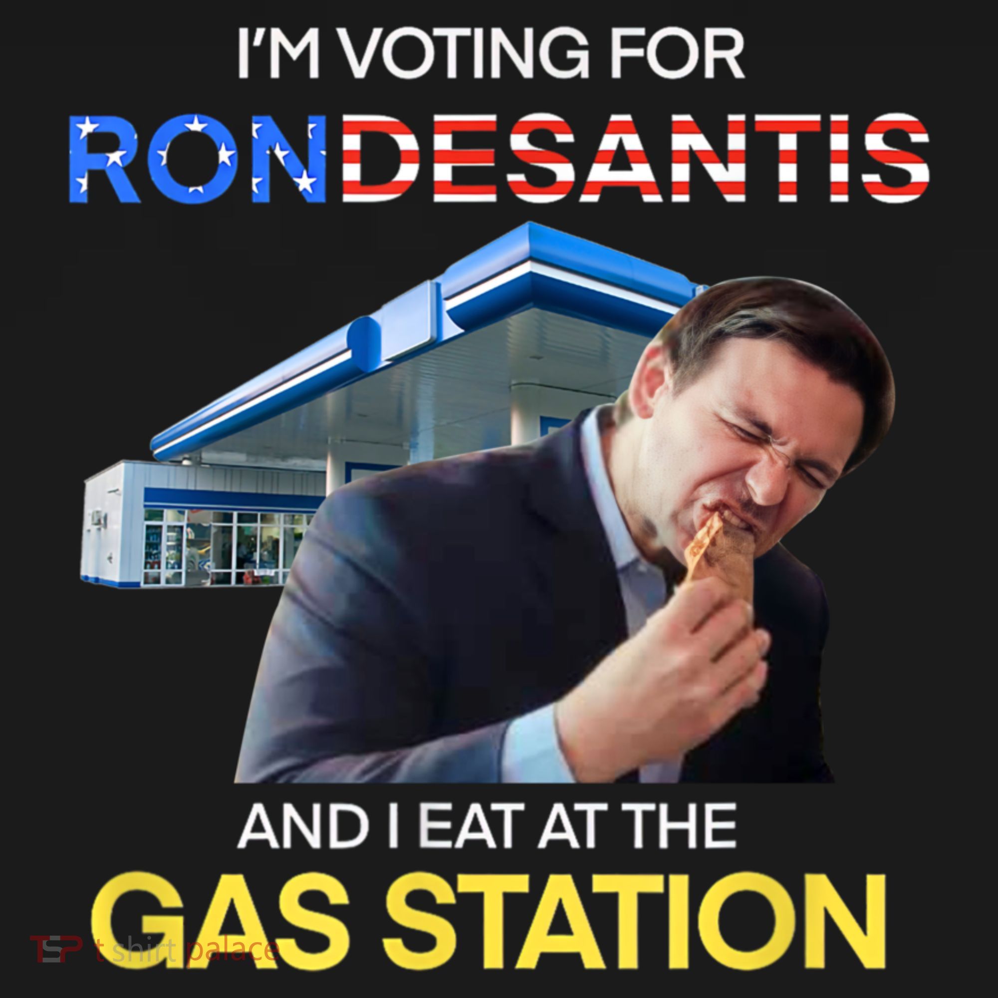 I’m Voting For Ron Desantis And I Eat At The Gas Station Ornament