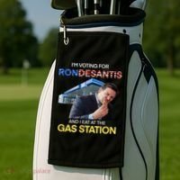 I’m Voting For Ron Desantis And I Eat At The Gas Station Golf Towel thumb 2