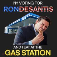 I’m Voting For Ron Desantis And I Eat At The Gas Station Golf Towel thumb 3