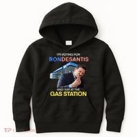 I’m Voting For Ron Desantis And I Eat At The Gas Station Kids Hoodie thumb 0