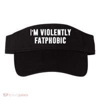 Im Violently Fatphobic Funny Saying Visor thumb 0
