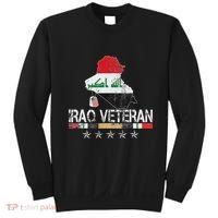 Iraq Veteran Iraq War Service Distressed Patriotic Sweatshirt thumb 0