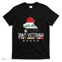 Iraq Veteran Iraq War Service Distressed Patriotic T-Shirt thumb 0