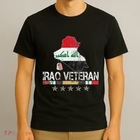 Iraq Veteran Iraq War Service Distressed Patriotic T-Shirt thumb 3