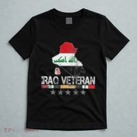 Iraq Veteran Iraq War Service Distressed Patriotic T-Shirt thumb 5
