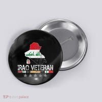 Iraq Veteran Iraq War Service Distressed Patriotic Button thumb 0