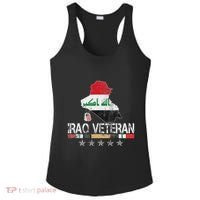 Iraq Veteran Iraq War Service Distressed Patriotic Ladies PosiCharge Competitor Racerback Tank thumb 0