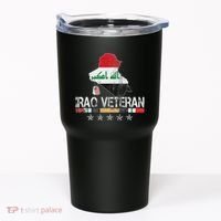 Iraq Veteran Iraq War Service Distressed Patriotic Tumbler thumb 0