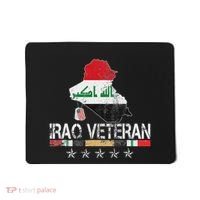 Iraq Veteran Iraq War Service Distressed Patriotic Mousepad thumb 0