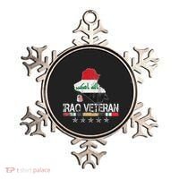 Iraq Veteran Iraq War Service Distressed Patriotic Ornament thumb 0