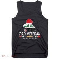 Iraq Veteran Iraq War Service Distressed Patriotic Tank Top thumb 0
