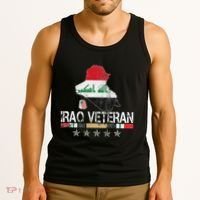 Iraq Veteran Iraq War Service Distressed Patriotic Tank Top thumb 3