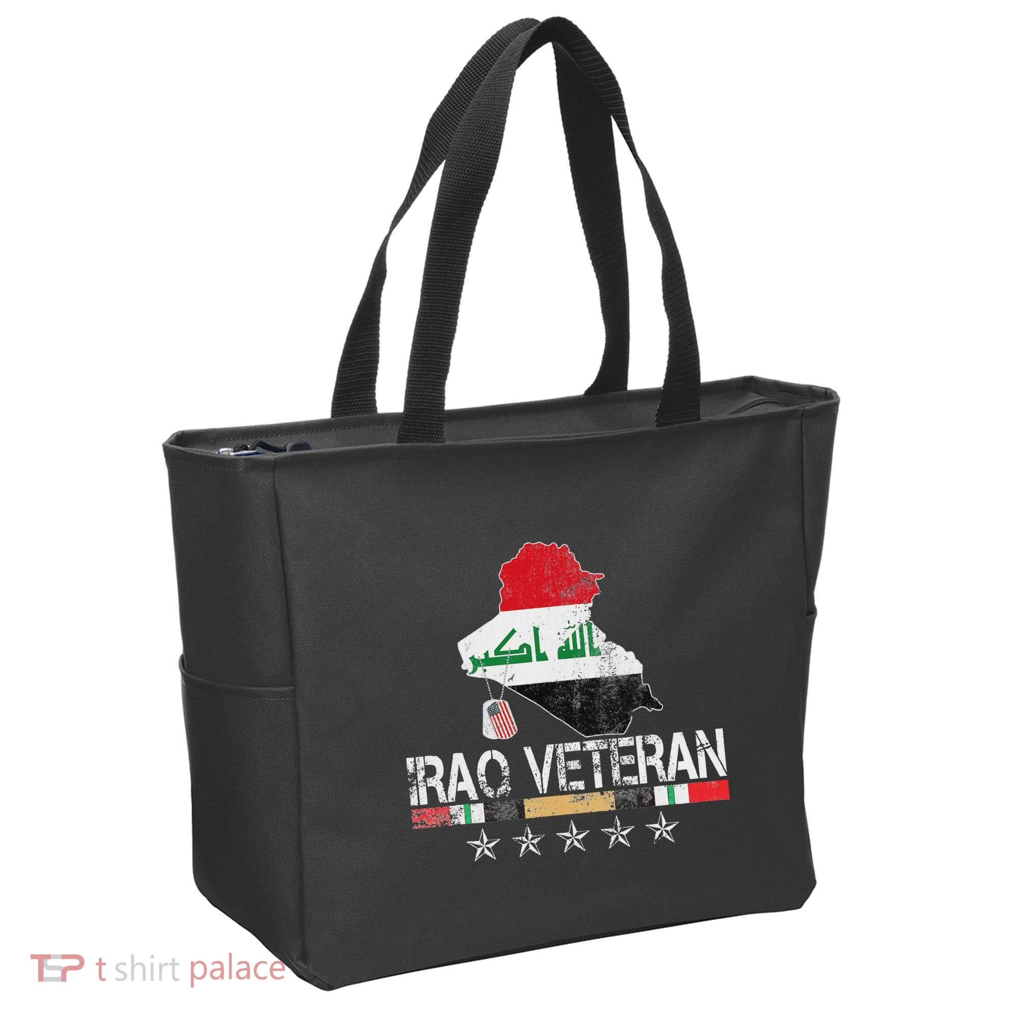 Iraq Veteran Iraq War Service Distressed Patriotic Tote Bag