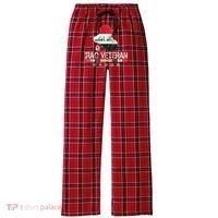 Iraq Veteran Iraq War Service Distressed Patriotic Women's Flannel Plaid Pajama Pants thumb 0