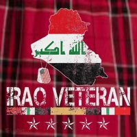 Iraq Veteran Iraq War Service Distressed Patriotic Women's Flannel Plaid Pajama Pants thumb 2