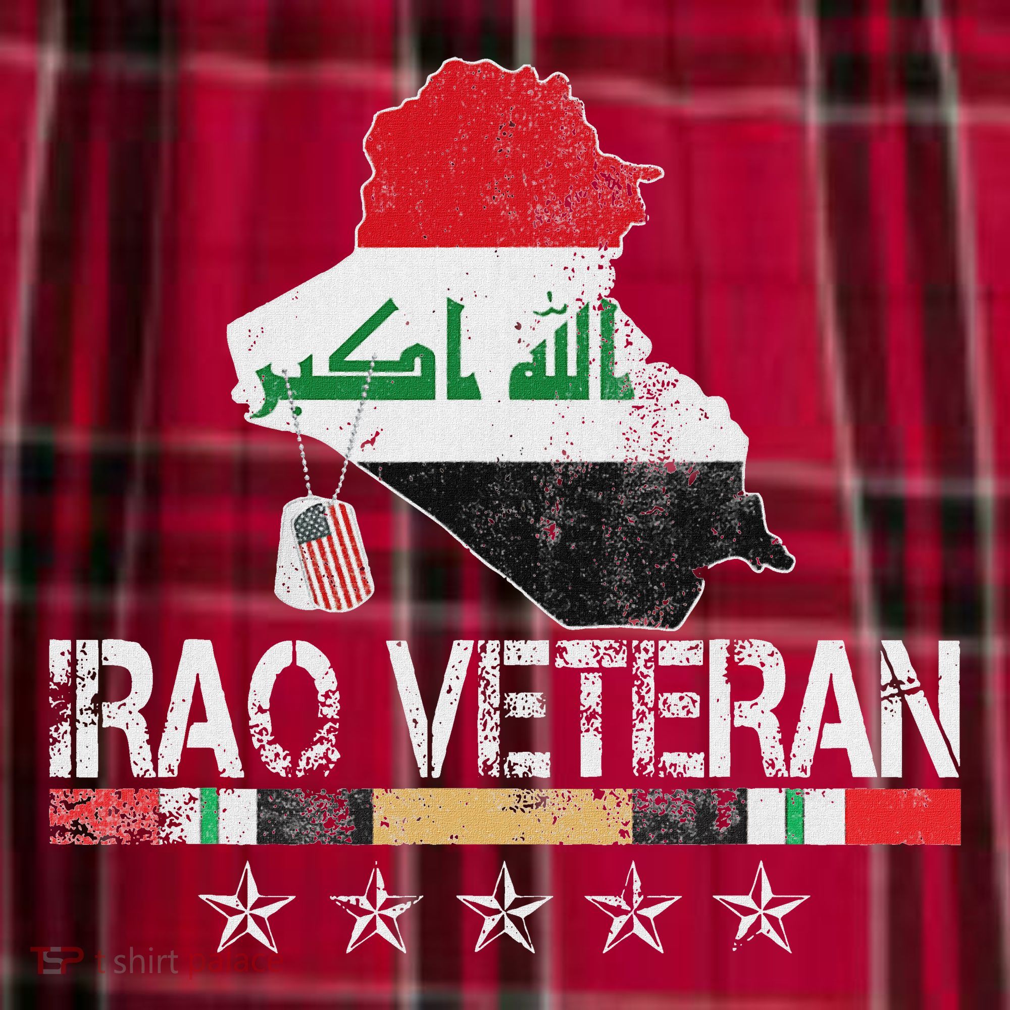 Iraq Veteran Iraq War Service Distressed Patriotic Women's Flannel Plaid Pajama Pants
